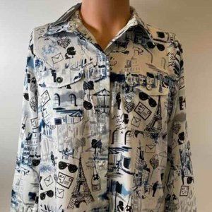 Karl Lagerfeld Button-Up Long-Sleeved Shirt